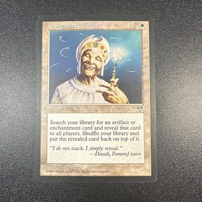 MTG Magic the Gathering TCG Enlightened Tutor Mirage Regular Uncommon NM JL