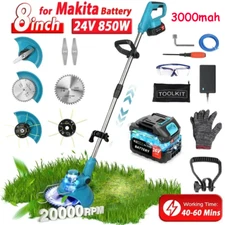 50min 850W Cordless Grass String Trimmer Lawn Edger Weed Eater Cutter for Makita