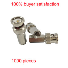 1000pcs Twist-on BNC Male RG59 Connector for CCTV cameras