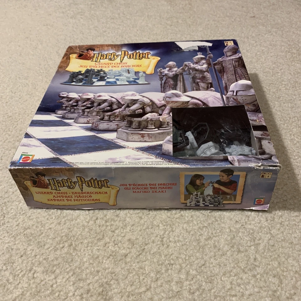 Harry Potter Wizard Chess Game Set #43533 Original Box Complete 2002 Mattel - Image 2 of 4