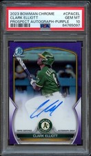 BB - 2023 Bowman Chrome - Purple /250 - #CPA-CEL - Clark Elliott - PSA 10