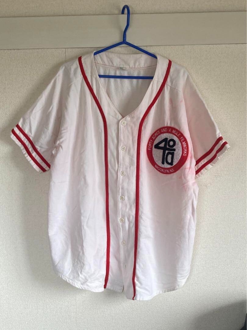 40 Acres Spike Lee Baseball Shirt Vintage Roots Japan White 40 Acres Spike Lee Baseball Shirt Vintage Roots Japan White