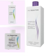 Pro Addiction Multi-Protein Straightening System SET of PURPLE ,WHITE, SHAMPOO