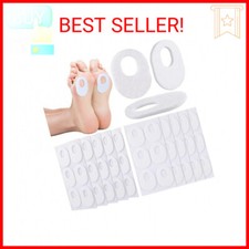 WILLBOND 60 Pcs Callus Pads Soft Felt Callus Oval Shape Corn Pads for Bottom of