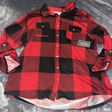 New York Laundry Long Sleeve Button Up Red Bl...