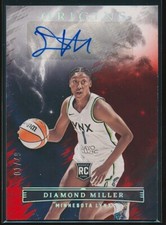 Diamond Miller 2023 Panini Origins WNBA Origins Red Auto #OA-DML Rookie RC 1/49