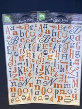 Making Memories 158 Puffy Alphabet Stickers Spook Alley Halloween Collection ABC
