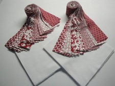 Cross Cut Four Corner Quilt Kit - Red and White
