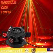 6 Arm Bee Eye LED Beam Moving Head Laser Light DJ Lights DMX Stage Effects RGBW