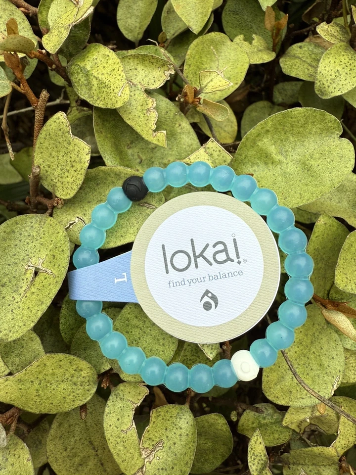 Juego de 3 Pulseras Lokai Rosa Azul Transparente Talla L Foto 3 de 4