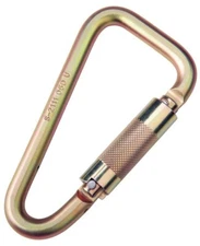 DBI SALA 2000113 Saflok Self Locking Zinc Plated Carabiner (1 - 3/16")