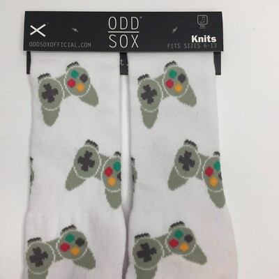 Odd Sox Mens Video Game Controller Novelty Crew Socks Console Sizes 6-13