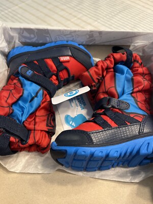 NIB Marvel Stride Rite Spider-Man Sneaker Boot Boy’s 4W
