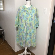 Vintage FORMFIT ROGERS 2-Pc Peignoir Set Night Gown NEGLIGEE  ROBE Sz 10-12 S/M