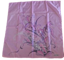 Olga Greco Women's Scarf, Dark Pink Multi color W/ Metallic Threads