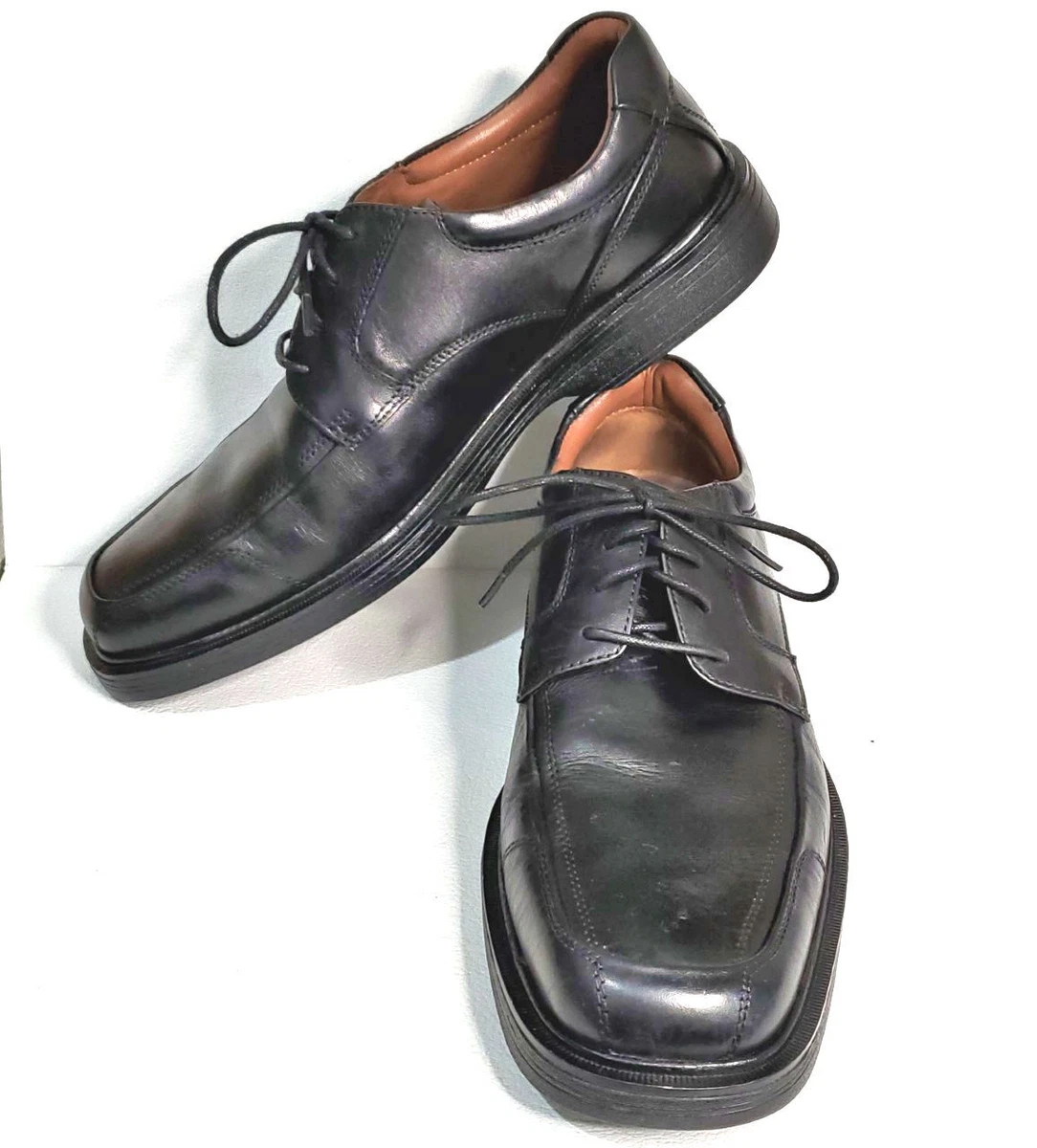 9.5 M JOHNSTON MURPHY MENS SHOES PATTISON RUN OFF SC4 BLACK APRON