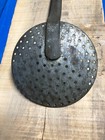 Antique Primitive Large Long 19 1/2 " Skimmer Slotted Ladle — photo 4