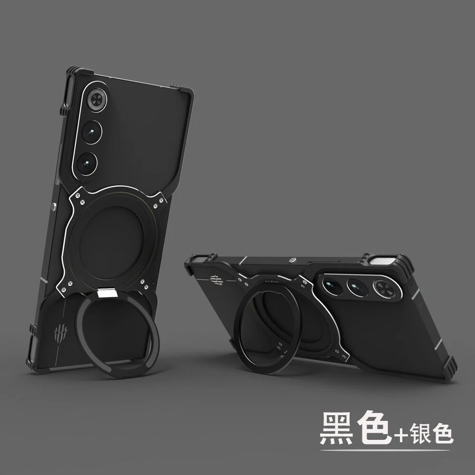 Capa estojo suporte alumínio metal para ZTE nubia RedMagic 10 Air, formato X - Imagem 4 de 4