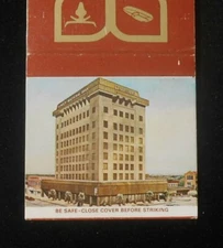 1970s 1st National Bank Drive-In Banking Breckenridge TX Stephens Co Matchbook