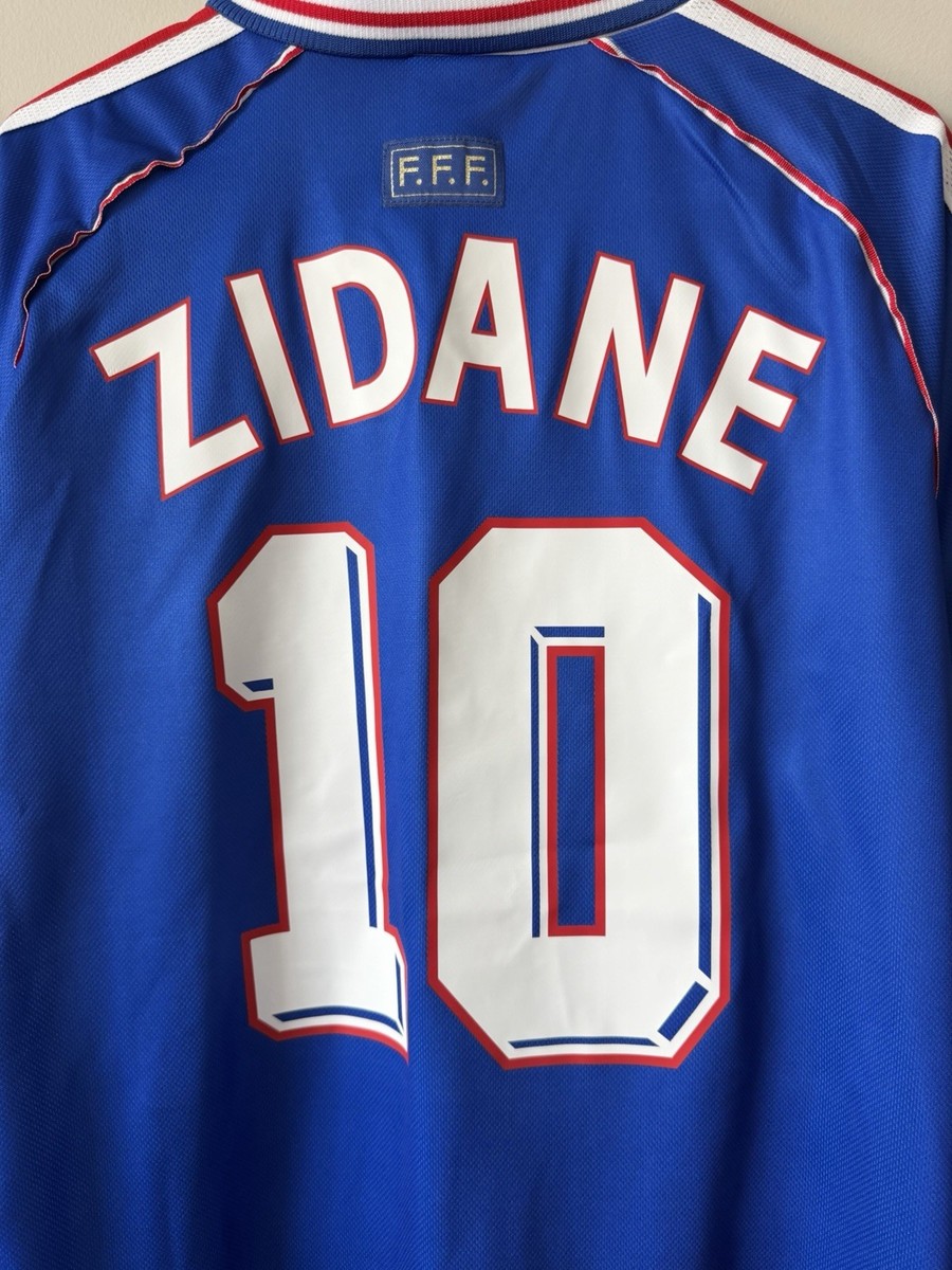 Zinedine Zidane #10 France 98 World Cup Final New Men's Retro