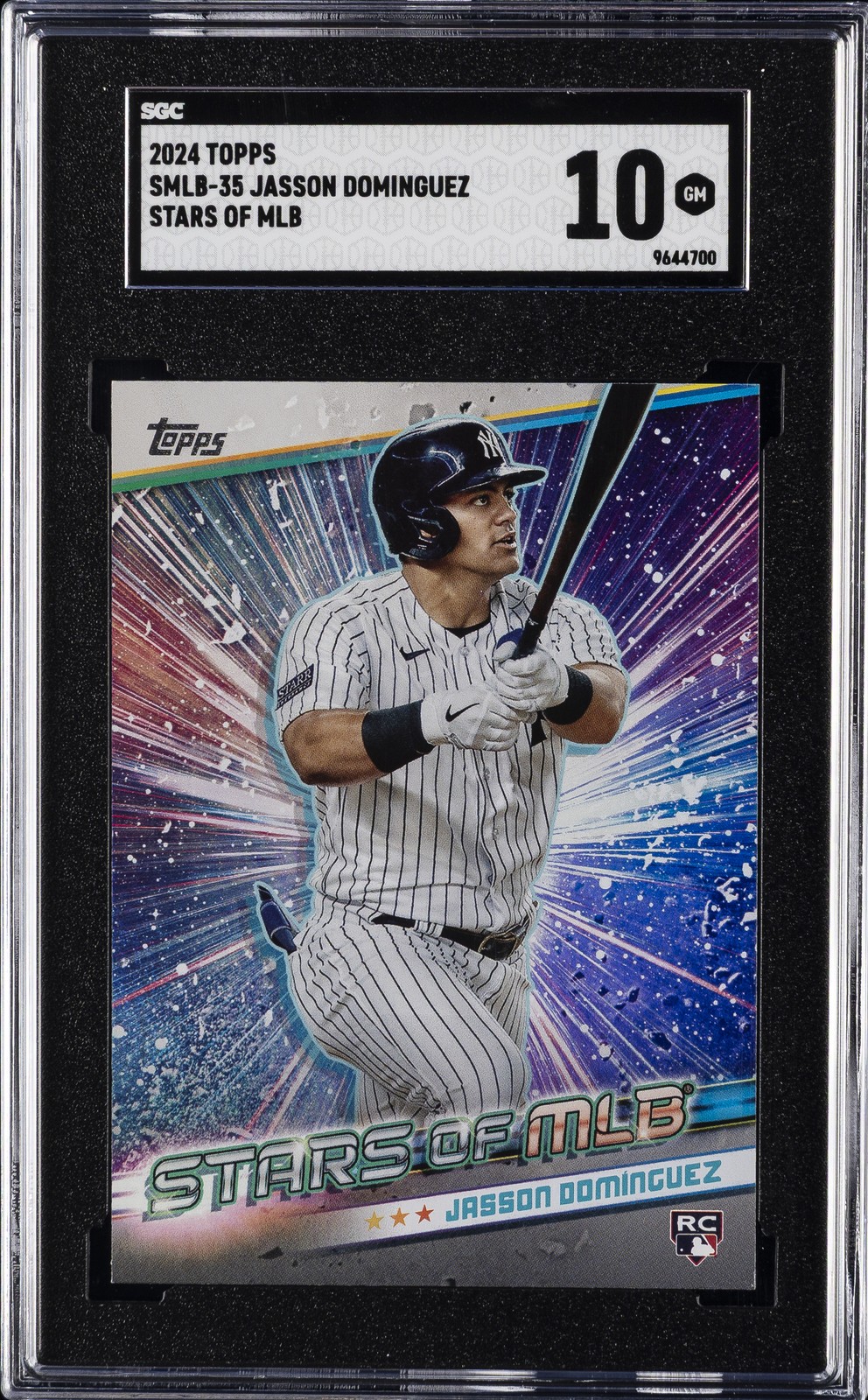 2024 TOPPS STARS OF MLB #SMLB-35 JASSON DOMINGUEZ SGC 10 GM