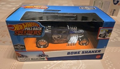 Hot Wheels Pull-Back Speeders Bone Shaker dunkelblau Neu/OVP HW Rückziehmotor