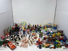 Lot Of Mixed Playmobil Figures And Accessories Animals
