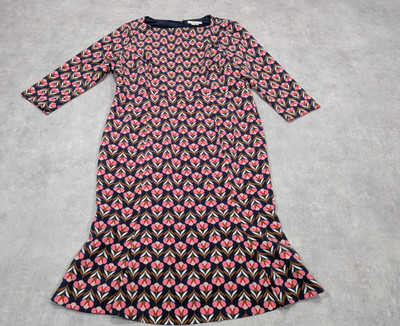 Boden Kleid Damen UK 18 Rosa Etui Blumen Geo Elegant Smart Klassisch Romantisch