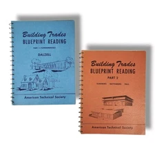 Building Trades Blueprint Reading Fundamentals Part 1 & 2 Technical Guide Books
