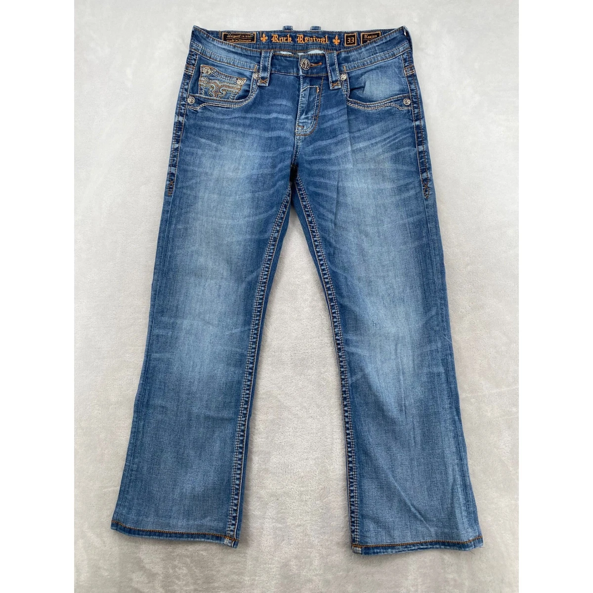 Rock Revival Regular 33 Size Jeans for Men for sale | eBay