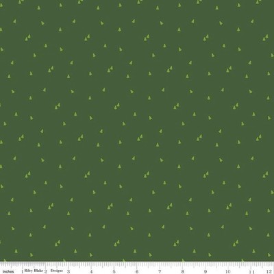 Fat Quarter Riley Blake ''Seasonal Basics'' Trees Green Christmas Quilt Cotton