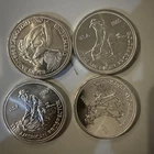 Lot of 4 1 oz Silver Englehard PROSPECTOR.999