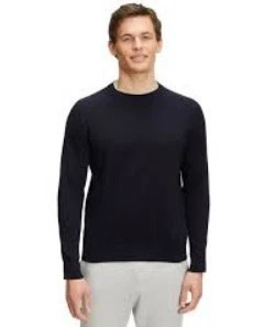 Falke men's sweater shirt long sleeve shirt, sweater, dark blue, XL
