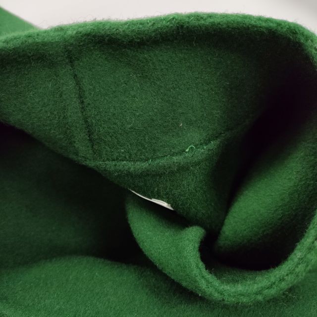 Ameri VINTAGE S Green Stand Collar Scarf Coat wit… - image 8