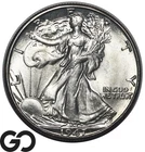 1947-D Walking Liberty Half Dollar, Swirling Mint Luster