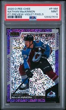2020-21 O-Pee-Chee - Platinum Preview Nathan MacKinnon #P-NM Violet Pixels PSA 9