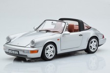187342 Porsche 911 964 Carrera 4 Targa Polar Silver Norev 1/18