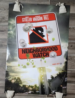 THE WATCH Original 27x40 Movie Poster 2009 BEN STILLER VINCE VAUGHN