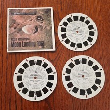 Vintage Apollo MOON LANDING 1969 View-master 3 Reels Packet Set Viewmaster