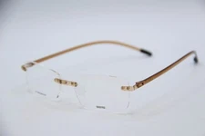 NEW 2.5 ITALEE S037/52 52P/52P/52 BROWN CLEAR AUTHENTIC FRAMES EYEGLASSES 52-19