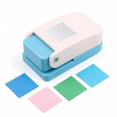 Lever Craft Punch, Portable Manual Square Stamp Paper Punch 1-Inch Square Punch