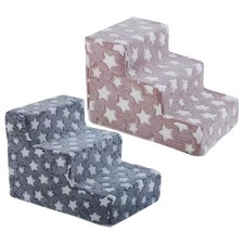 Dog Steps 3 Steps Dog Stairs For Small Cats Climbing Removable Non-Slip Forceful