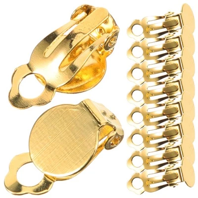 20 Pcs Clips Pour Boucles Doreilles Anneaux Attache D'oreilles De - Photo 1/4