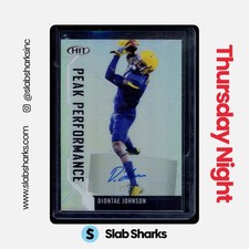 2019 SAGE HIT #PKA-DIJ DIONTAE JOHNSON PEAK PERFORMANCE AUTO RC ROOKIE