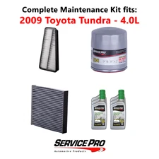 2009 Toyota Tundra 4.0L Complete Air, Oil & Cabin Filter Kit (5W-30)