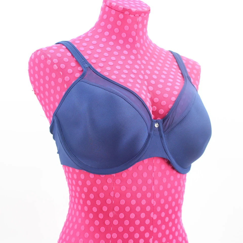 Sujetador con aros Bali 38C One Smooth U ultra ligero para mujer DF3439 azul oscuro Foto 2 de 4