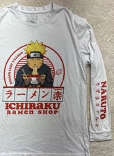 Ichiraku Ramen Shop Naruto Shippuden Collection T Shirt White Japanese Anime LG