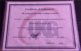 UKG 95% Graded Lego Marvel Super Heroes Captain America 2012 San Diego Toy Fair