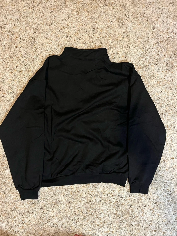 Alo Adult Hoodie Large Black Quarter Zip Fleece Lounge Jacket - Image 3 of 3