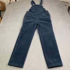 Duluth Trading Co Overalls Women  s Size 8R Cozy Corduroy Straight Leg Bib Navy